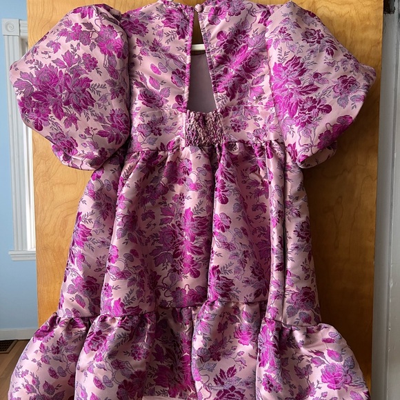 By Anthropologie Short/Sleeve Babydoll Mini Dress - Picture 3 of 7